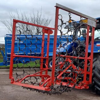 Agritrend 6m Hydraulic Folding Grass Harrows