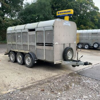 USED Graham Edwards 14ft Tri Axle Livestock Trailer For Sale